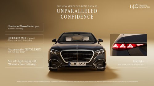 2026 Mercedes-Benz S-Class facelift – W223 gains MBUX Superscreen, flat-plane V8, trick suspension