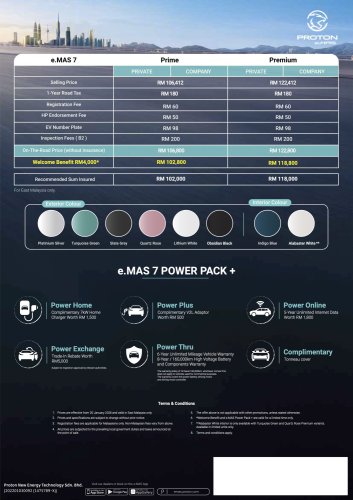Proton, 2026 Proton eMas 7 CKD – local-assembly adds spec upgrades, price now under RM100k, RM6k cheaper