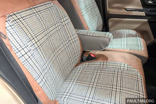 Mitsubishi Delica Mini x Dali with DAMD at Tokyo Auto Salon – classic Pajero face, retro-patterned upholstery