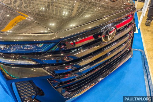 NATS Vellfire Sedan at 2026 Tokyo Auto Salon – Lexus LS460 with Vellfire face and tail lamps, air suspension