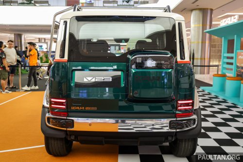 2026 iCaur V23 Retro Edition pack in Malaysia – chrome exterior trim; RM18,888 for first 88 customers