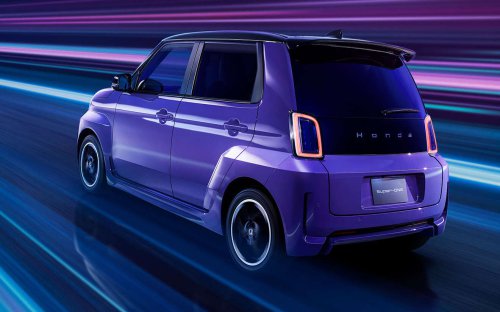 Honda, Honda Super-One more details – Boost Violet Pearl colour, 15-inch wheels, 8 Bose speakers