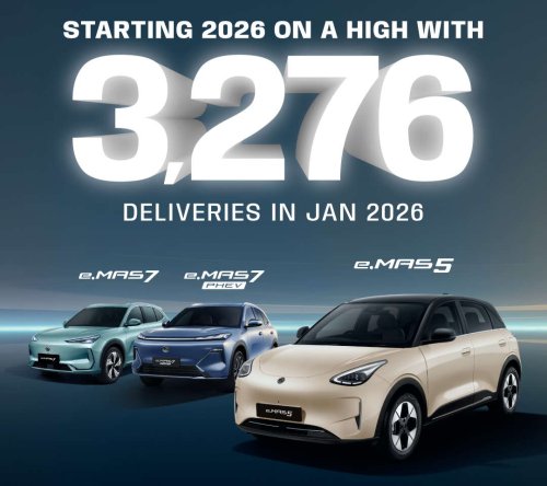 Proton, Proton eMas 5 – over 3,000 units delivered in January 2026, highest ever for a single Pro-Net model