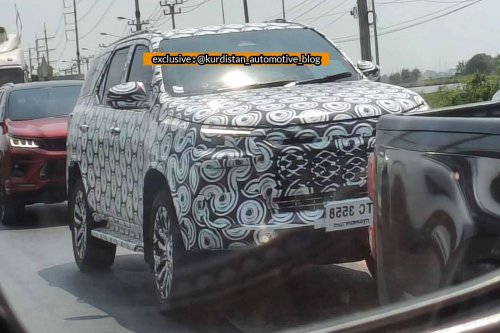 2026 Toyota Fortuner spied – based on new Hilux, heavy facelift with carryover body structure