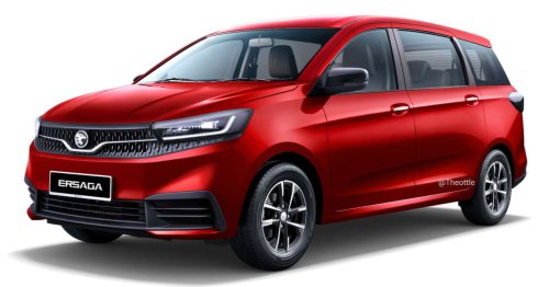 Proton Saga MPV rendered by Theophilus Chin – AMA platform-based people-mover shown with MC3 styling