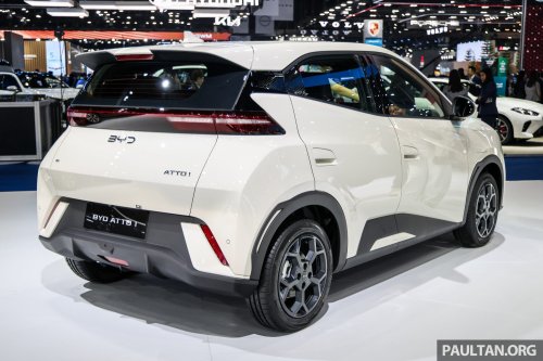 BYD Atto 1 launched in Thailand – brand’s cheapest EV; 75 PS, up to 304 km WLTP; priced from RM52k