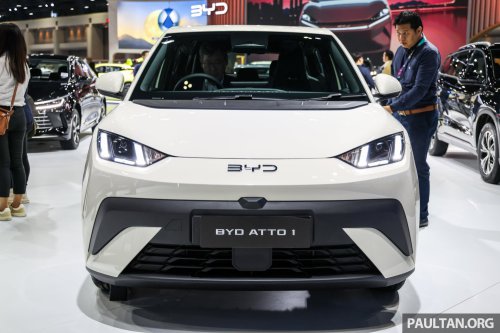 BYD Atto 1 launched in Thailand – brand’s cheapest EV; 75 PS, up to 304 km WLTP; priced from RM52k