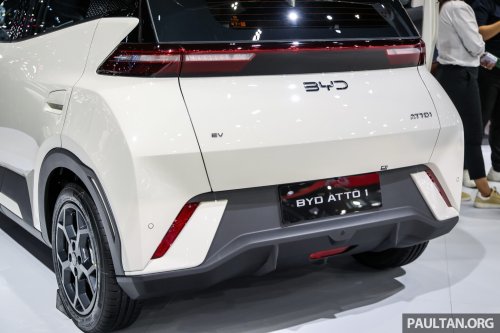 BYD Atto 1 launched in Thailand – brand’s cheapest EV; 75 PS, up to 304 km WLTP; priced from RM52k