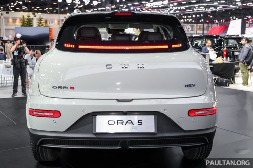 GWM Ora 5 Hybrid – 1.5L turbo petrol and e-motor, 223 PS and 476 Nm combined; from RM88k in Thailand