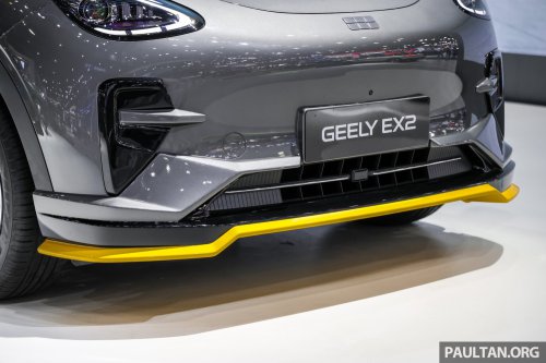 Geely EX2 bodykit shown in Thailand – the Proton eMas 5 EV twin gets dressed up in various styles