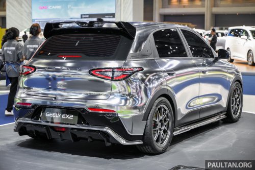 Geely, Proton, Geely EX2 bodykit shown in Thailand – the Proton eMas 5 EV twin gets dressed up in various styles