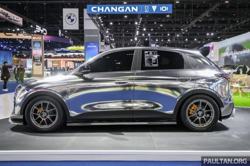 Geely EX2 bodykit shown in Thailand – the Proton eMas 5 EV twin gets dressed up in various styles