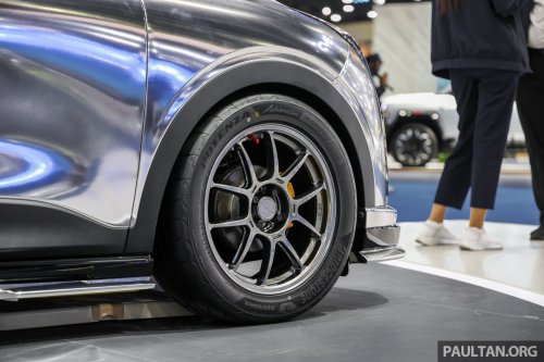 Geely EX2 bodykit shown in Thailand – the Proton eMas 5 EV twin gets dressed up in various styles