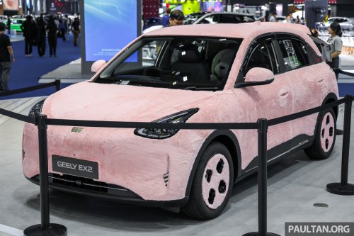 Geely EX2 bodykit shown in Thailand – the Proton eMas 5 EV twin gets dressed up in various styles