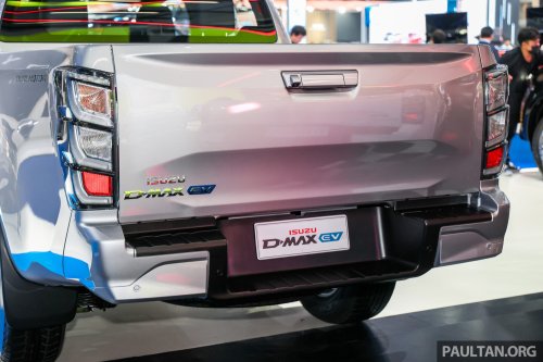 2026 Isuzu D-Max EV on display in Bangkok – 190 PS, 350 Nm, up to 263 km WLTP; CKD; priced at RM192k