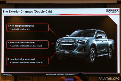 2026 Isuzu D-Max in Malaysia – 2.2L turbodiesel, 8-speed auto, updated styling; RM103k-RM163k OTR
