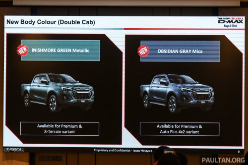 2026 Isuzu D-Max in Malaysia – 2.2L turbodiesel, 8-speed auto, updated styling; RM103k-RM163k OTR