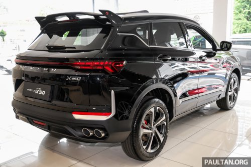 2026 Proton X50 Black Edition – Quartz Black, limited to 200 units, Flagship trim, RM7,000 Raya rebate