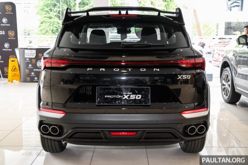 2026 Proton X50 Black Edition – Quartz Black, limited to 200 units, Flagship trim, RM7,000 Raya rebate