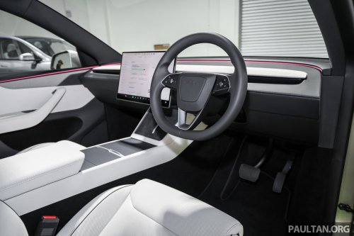 Tesla Model Y L launched in Malaysia – stretched 6-seater, 681 km WLTP, adaptive sus, from RM260k est