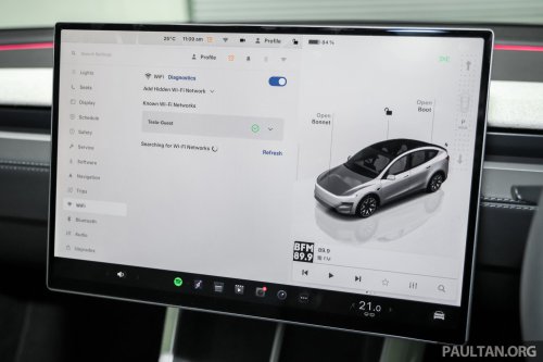 Tesla Model Y L launched in Malaysia – stretched 6-seater, 681 km WLTP, adaptive sus, from RM260k est