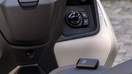 2026 Yamaha Tricity 300 scooter for Europe – three wheels, standing assist, foot brake and airbag