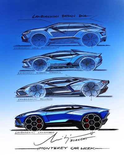 Lamborghini Lanzador EV cancelled – tall-riding battery-electric coupé to be replaced by plug-in hybrid