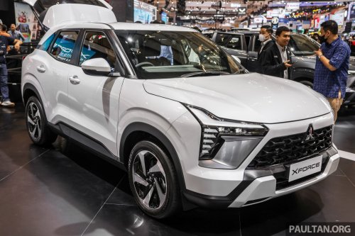 Mitsubishi Xforce spotted again in Malaysia on the back of a roving truck – nationwide tour until March 15