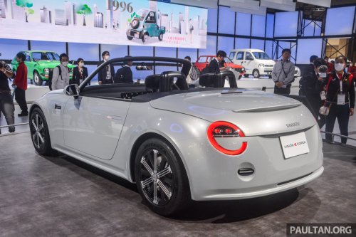 Daihatsu K-Open remains a kei car – drops larger size and 1.3L idea, but will be FR; Akio Toyoda to sign it off