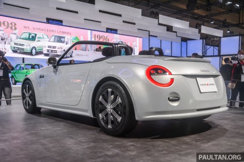 Daihatsu K-Open remains a kei car – drops larger size and 1.3L idea, but will be FR; Akio Toyoda to sign it off