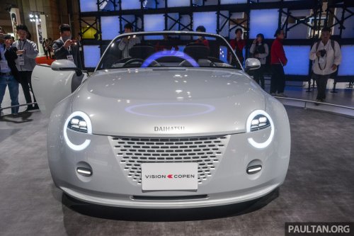 Daihatsu K-Open remains a kei car – drops larger size and 1.3L idea, but will be FR; Akio Toyoda to sign it off