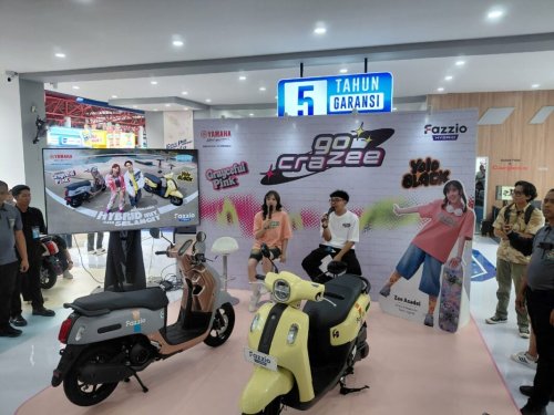 Yamaha, Yamaha Fazzio Hybrid Tampil Lebih Eye-Catchy dengan Dua Warna Baru, Meluncur di Jakarta Fair 2025