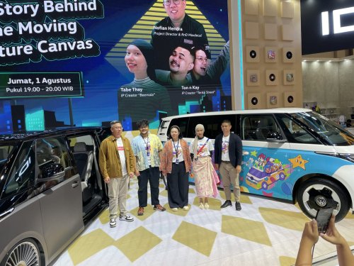 Volkswagen ID. Buzz, Volkswagen, ID. BUZZ Jadi Kanvas Seni Bergerak di GIIAS 2025, Kolaborasi Volkswagen dan Seniman Muda Indonesia