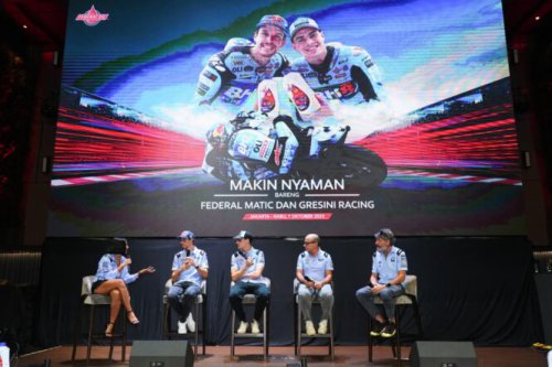 Pembalap Gresini Racing Kampanyekan Teknologi Pelumas Federal Oil Untuk Motor Matic