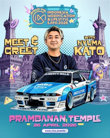 Hyuma Kato dari Liberty Walk Hadir di IMX 2026 Series Prambanan Heritage Meet Up
