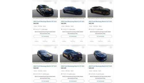 Ford, Ford Mustang Mach-E, Ford Mustang, Hertz's Shelby-Branded Ford Mustang Mach-E GTs Are Hitting the Market at a Big Discount
