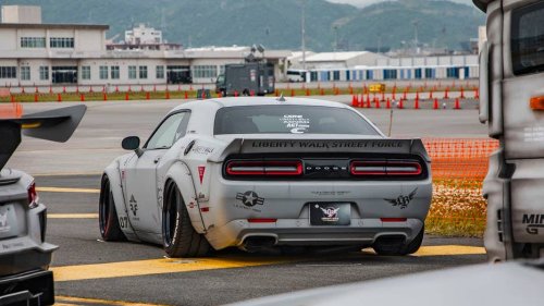 Dodge, Dodge Challenger, Dodge Challenger SRT Hellcat, Liberty Walk Gives the Dodge Challenger SRT Hellcat the Fighter Jet Treatment