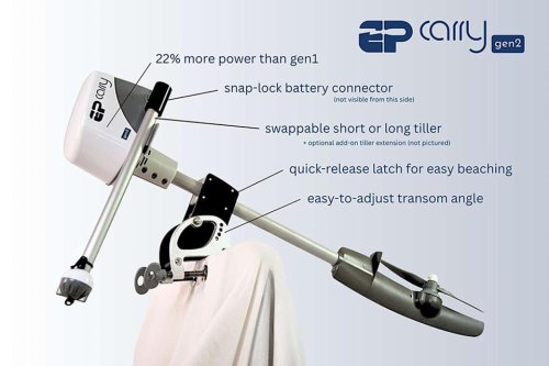 EP Carry Launches Gen2 Electric Outboard