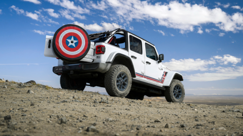 Jeep Wrangler Marks 85 Years With Muscle From Captain America