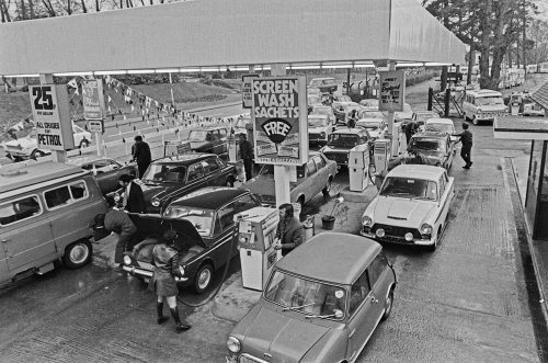 1973: War in the Middle East causes oil crisis in Britain