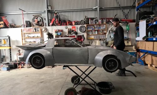 YouTuber Builds a Half-Scale, Rotary-Powered Mazda RX-7 Drift Kart