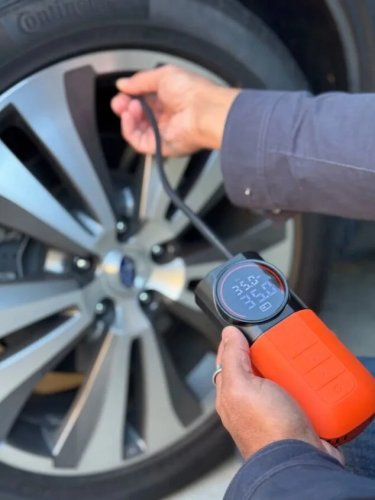 Wave Goodbye to Roadside Stress with This Compact Tire Inflator
