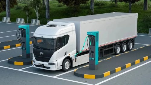 BYD, Tesla, BYD's New Electric Semi Has More Range And Nearly Double Tesla's Charging Power