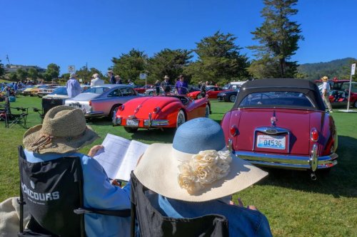 A Mercedes and a Bizzarini Drive into a Concours... Both Win!
