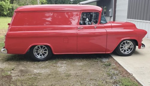 Custom 1955 Chevrolet Panel Wagon at Swafford Auctions