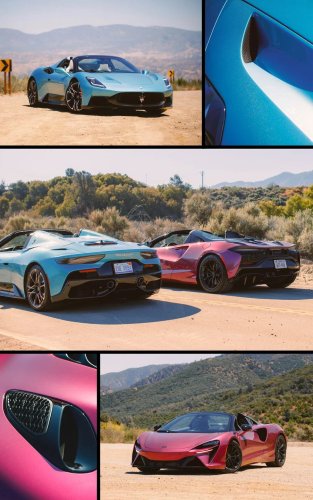 Maserati MCPura Cielo vs. McLaren Artura Spider: Which Convertible V-6 Supercar Takes the Win?