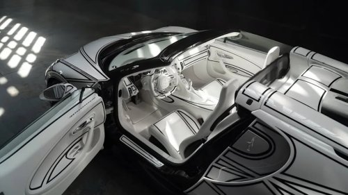 Bugatti, Bugatti Built A One-Off W16 Mistral With Real Porcelain Pieces
