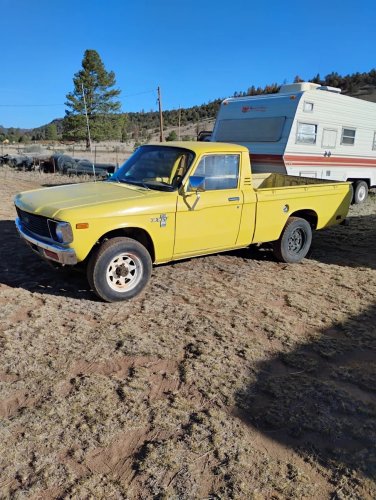 Chevy, MINI, Mitsubishi, Chevrolet, This Yellow 1980 Chevy LUV 4x4 Is the Mini Truck Mitsubishi Built for Chevrolet