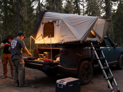 This Slick New iKamper Rooftop Tent Is Reason Enough to Get a Rivian