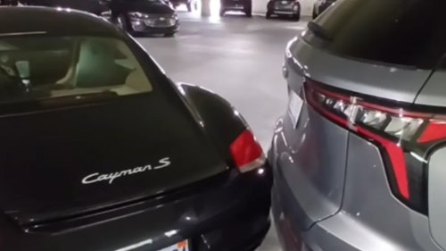 Porsche, Driver Finds Porsche Blocking Parking Garage—Then Realizes What Actually Happened